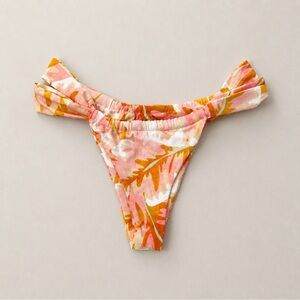 STONE FOX SWIM Bijou Bikini Bottom in Hot Tropix